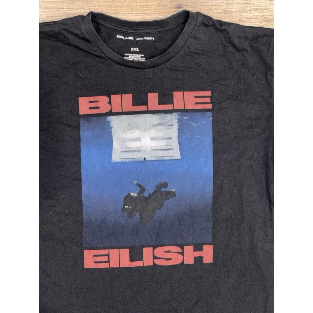 Billie Eilish T-Shirt Adult XXL Hit Me Hard And Soft 2024 Album Merch Crewneck